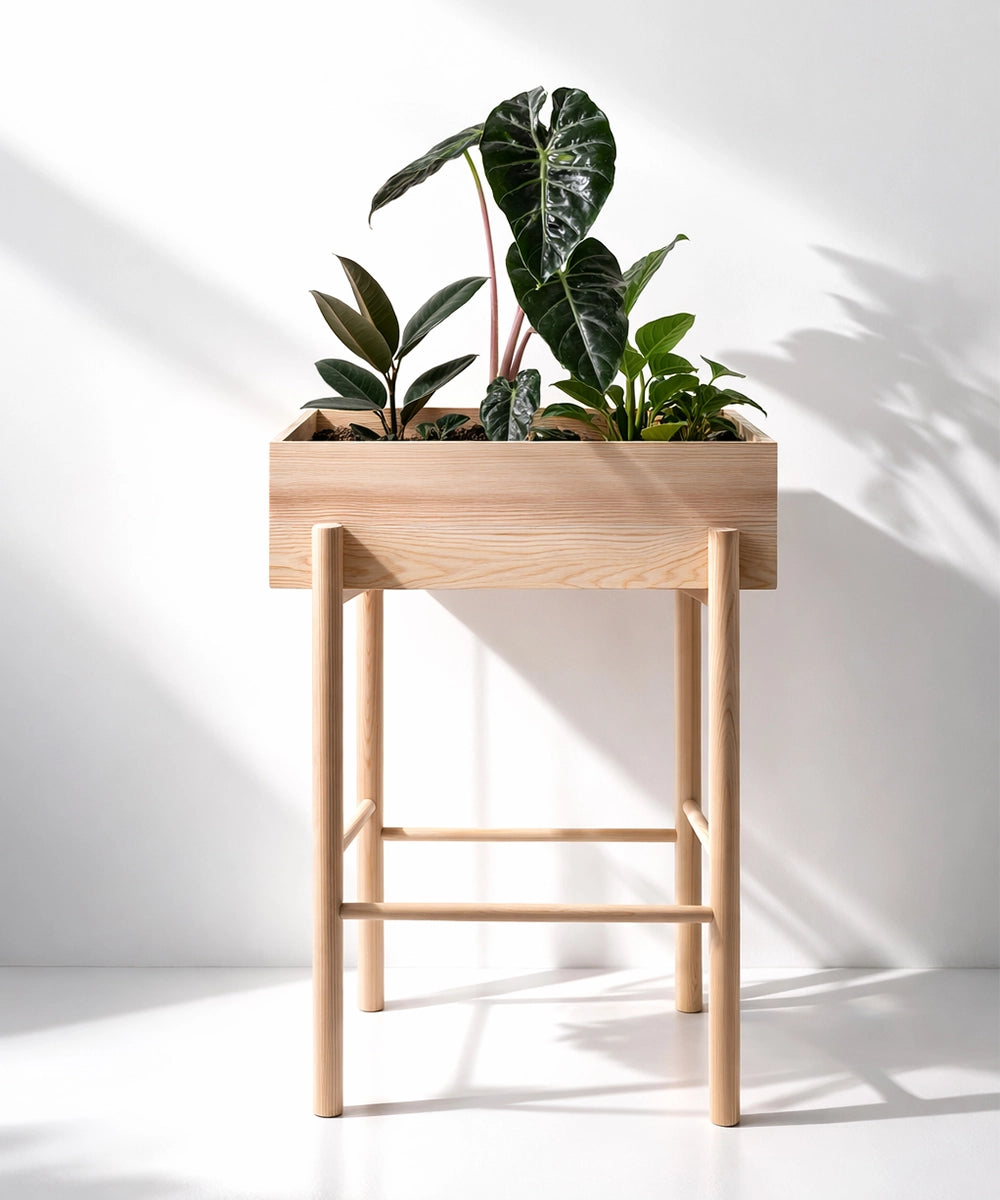 Decorative Wooden Plant Holder