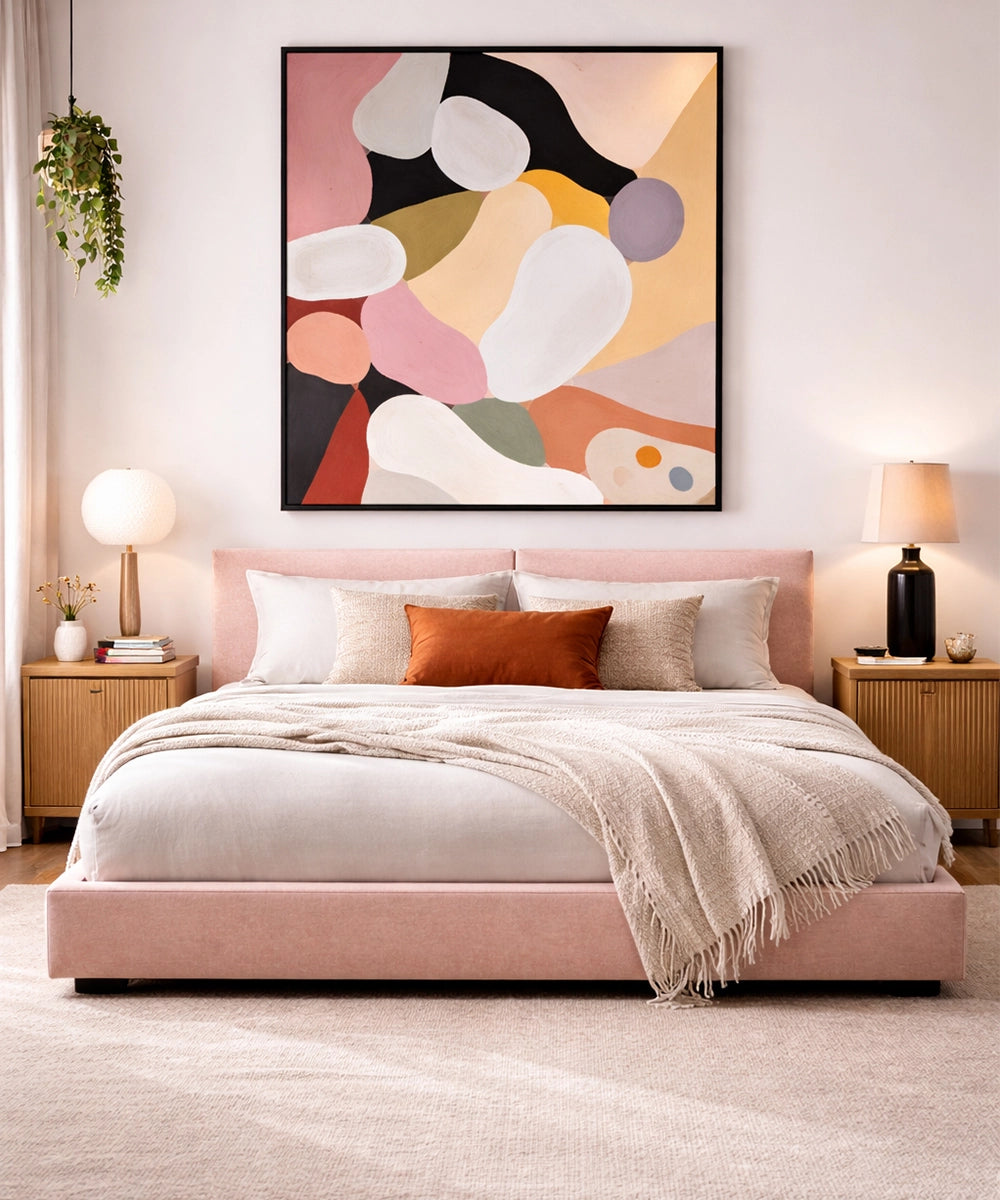 Minimal Rounded Platform Bed