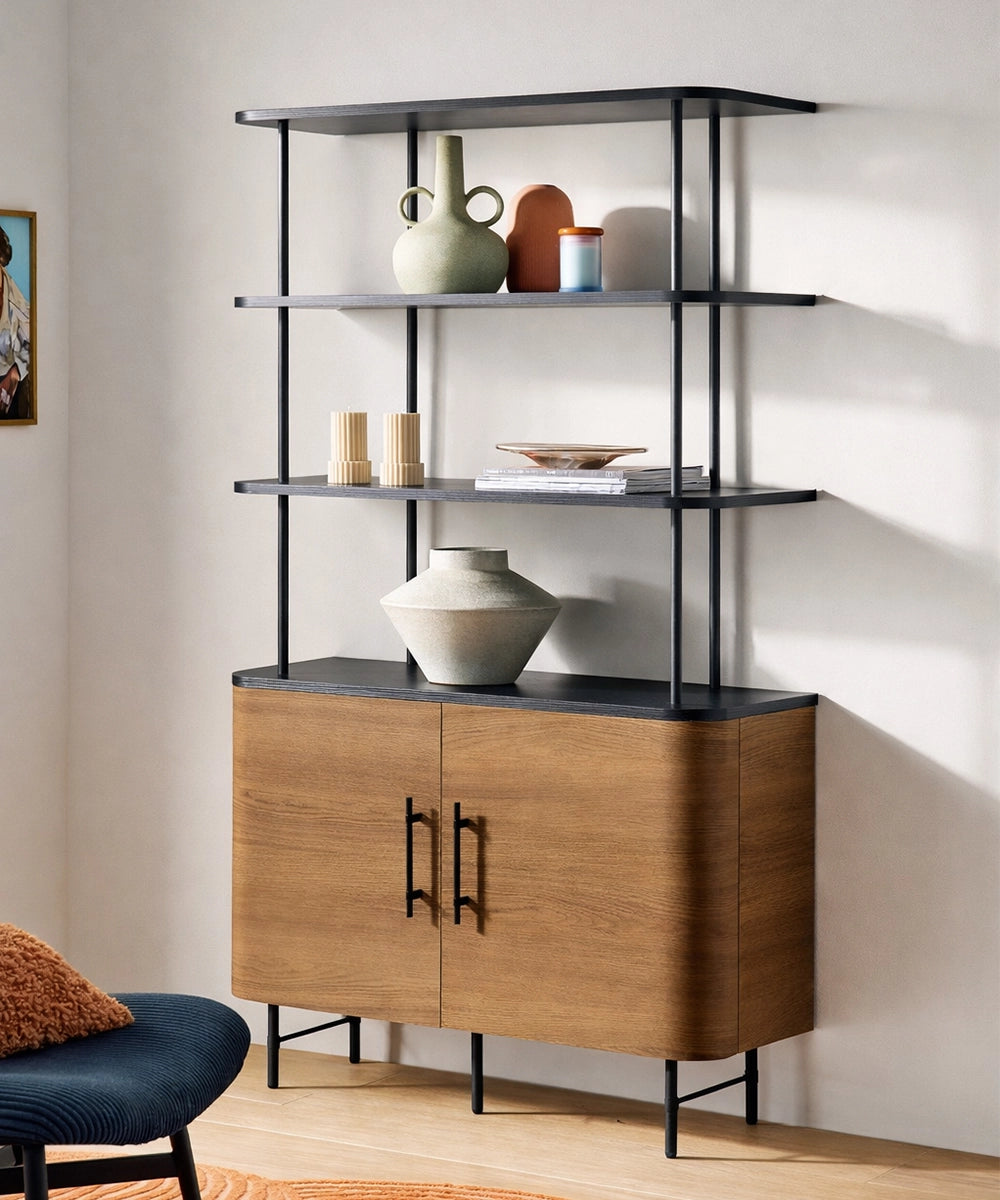 Modern Open Shelf Bookcase
