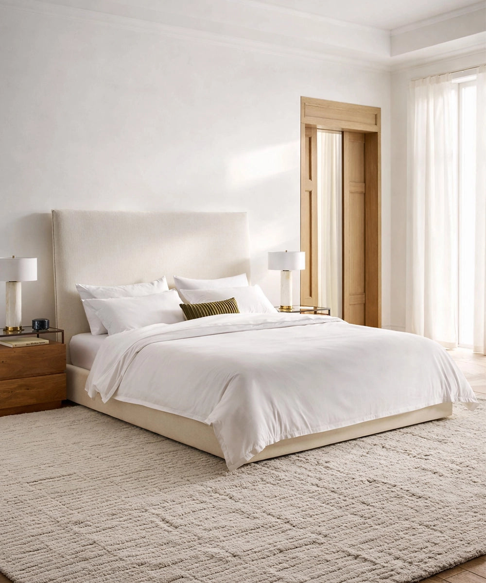 Minimal Rounded Platform Bed