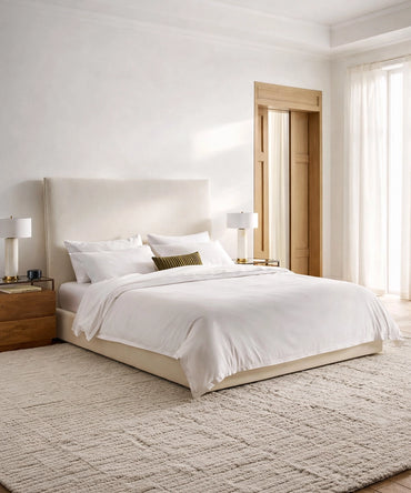 Minimal Rounded Platform Bed