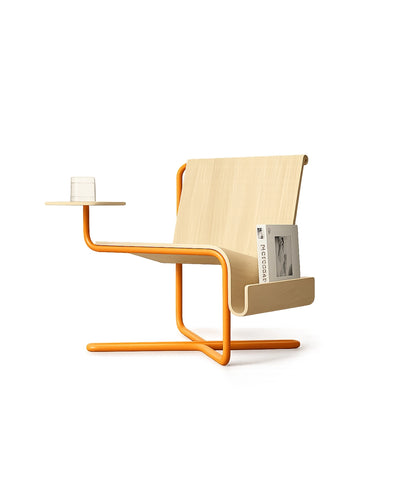 Wood Metal Accent Chair