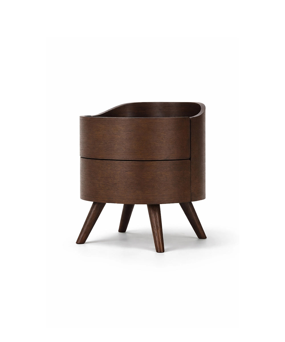 Round Bedside Storage Table