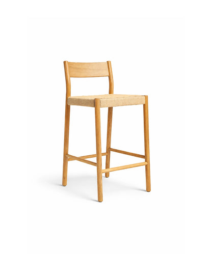 Wooden Woven Bar Stool