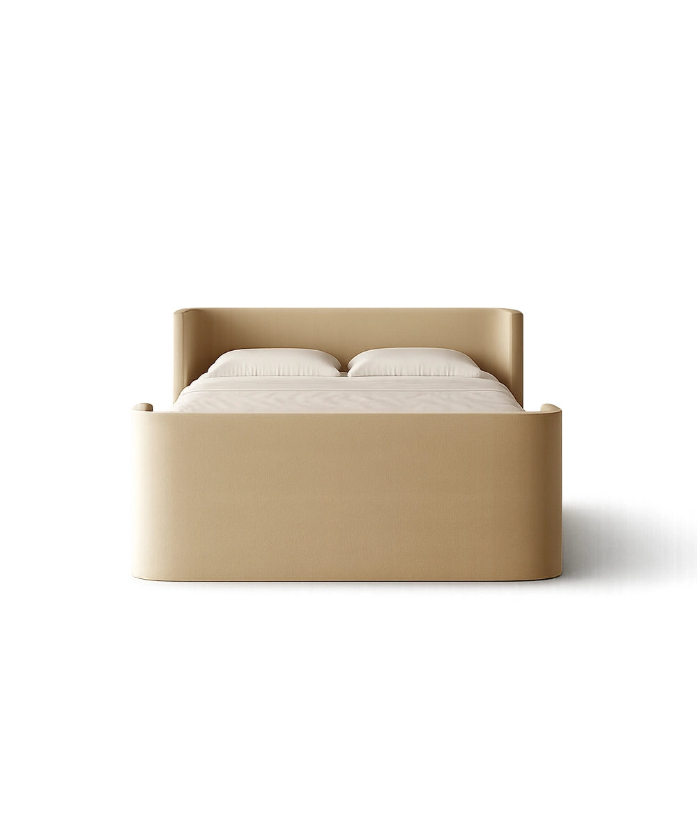 Elegant Padded Headboard Bed