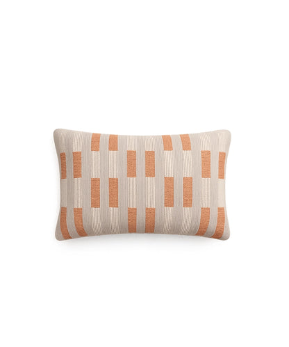 Terracotta Block Pattern Cushion