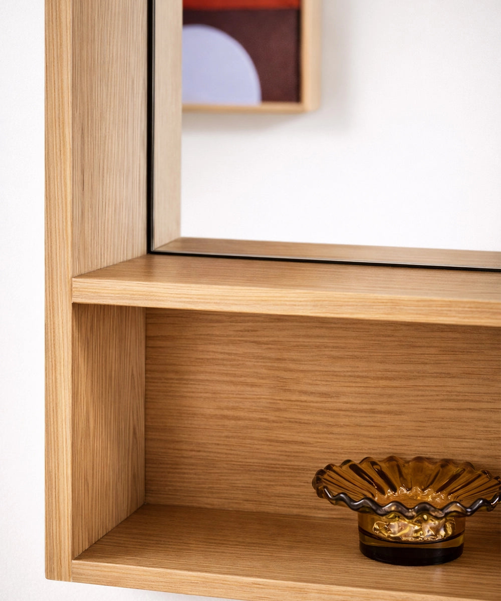 Modern Wooden Wall Mirror