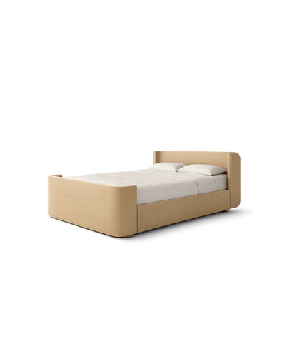 Elegant Padded Headboard Bed