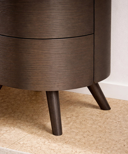 Round Bedside Storage Table