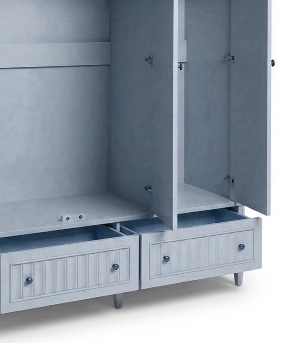 Triple Door Storage Wardrobe