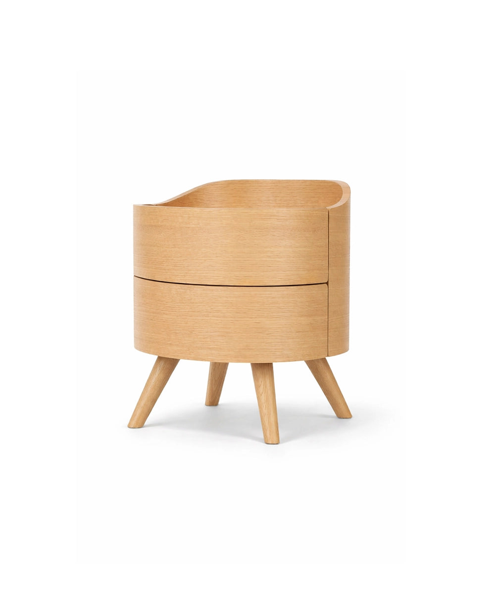 Round Bedside Storage Table