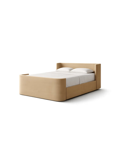 Elegant Padded Headboard Bed