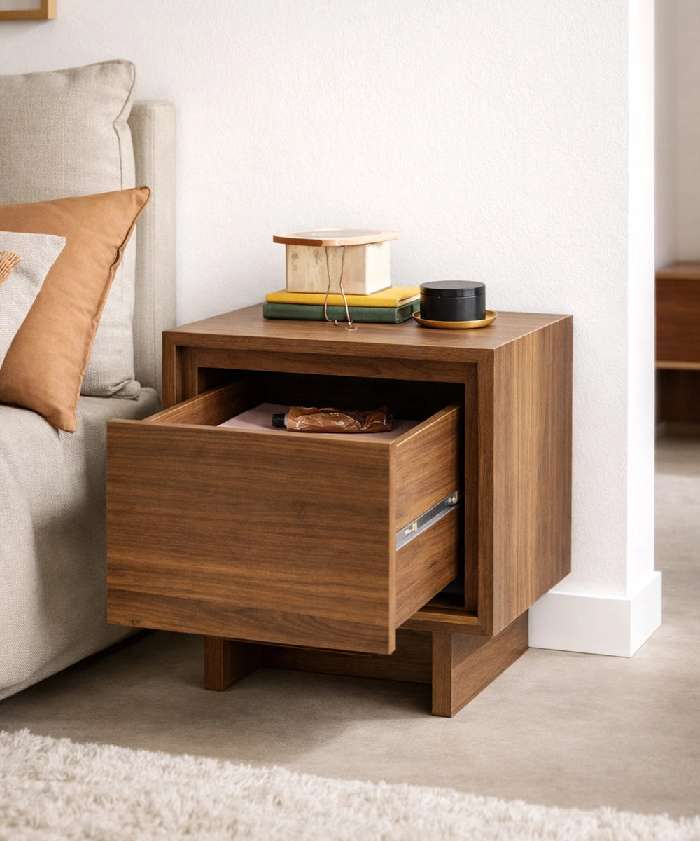 Bedroom Storage Nightstand