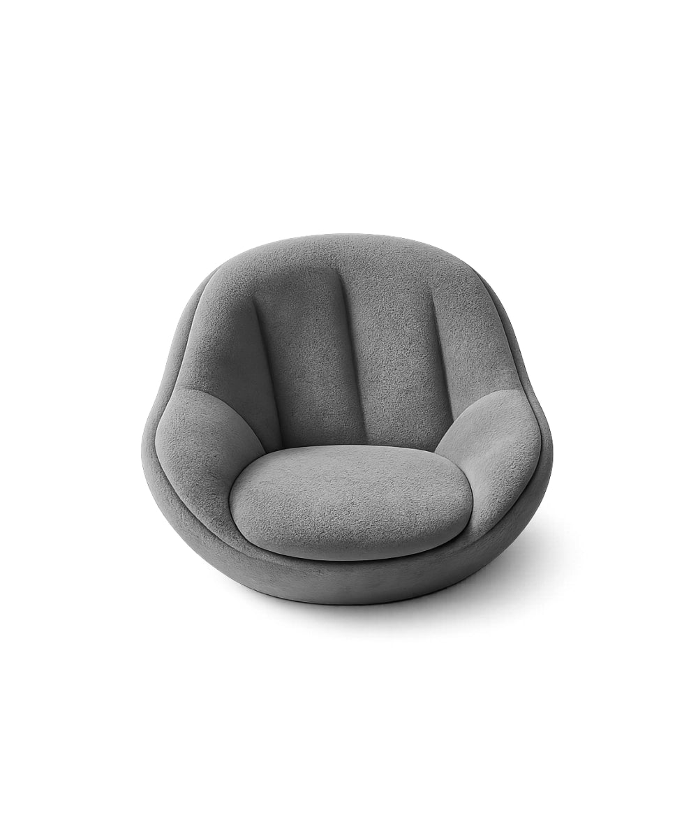 Modern Curved Lounge Chair